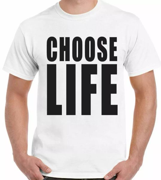 choose life t-shirt mens george michael stag do fancy dress costume outfit 80's, White;black
choose life t-shirt mens george michael stag do fancy dress costume outfit 80's, White;black