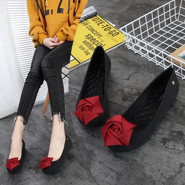 sandals beach shoes women jelly summer fashion candy-colored resin waterproof wedges with bows size 35~40, Black
sandals beach shoes women jelly summer fashion candy-colored resin waterproof wedges with bows size 35~40, Black
