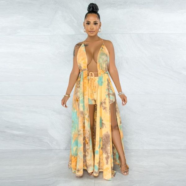 women's tracksuits tie dye striped leopard print two piece bikini set women outfits halter backless side high split dress+beachwear sho, Gray
women's tracksuits tie dye striped leopard print two piece bikini set women outfits halter backless side high split dress+beachwear sho, Gray