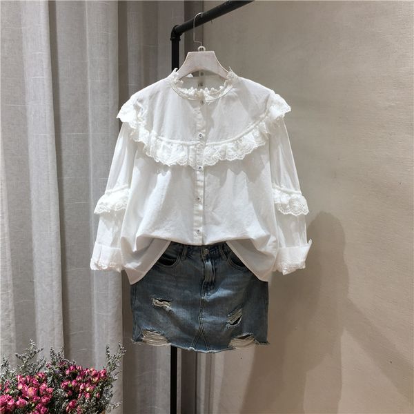 women's blouses & shirts lamtrip unique layers lace stitch ruffled collar white cotton long sleeve shirt blouse lolita princess 20
women's blouses & shirts lamtrip unique layers lace stitch ruffled collar white cotton long sleeve shirt blouse lolita princess 20