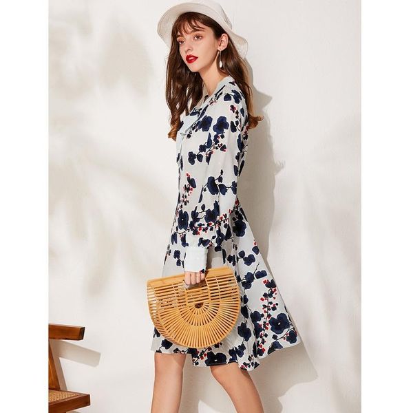 casual dresses autumn pure silk dress 100% mulberry women one-piece loose a-line print long sleeve l xl, Black;gray
casual dresses autumn pure silk dress 100% mulberry women one-piece loose a-line print long sleeve l xl, Black;gray