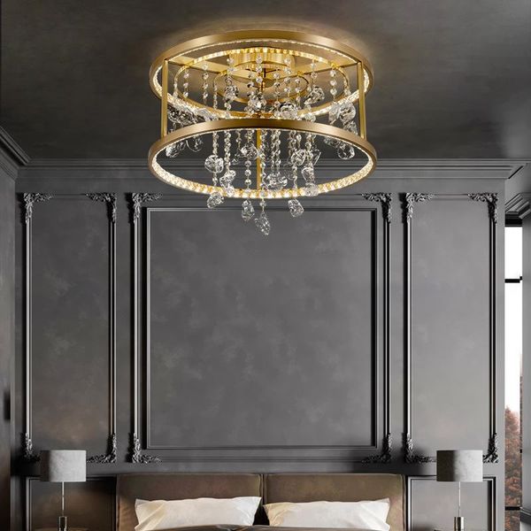 ceiling lights all-copper crystal lamp light luxury in the bedroom model room modern atmosphere designer high-grade bright
ceiling lights all-copper crystal lamp light luxury in the bedroom model room modern atmosphere designer high-grade bright
