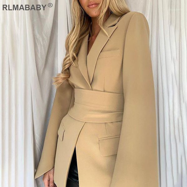 spring autumn belt lace up blazer coat turn-down collar full sleeve bandage suit fashion elegant women women's suits & blazers, White;black
spring autumn belt lace up blazer coat turn-down collar full sleeve bandage suit fashion elegant women women's suits & blazers, White;black