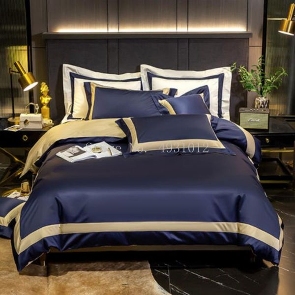 bedding sets 140s double line long-staple cotton set high-end splicing color duvet cover pillowcase flat sheet luxury nordic style
bedding sets 140s double line long-staple cotton set high-end splicing color duvet cover pillowcase flat sheet luxury nordic style
