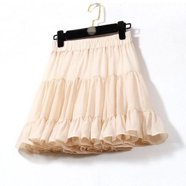 skirts spring summer women chiffon vintage high waist elastic patchwork white black chic mini cake a-line skirt for student
skirts spring summer women chiffon vintage high waist elastic patchwork white black chic mini cake a-line skirt for student