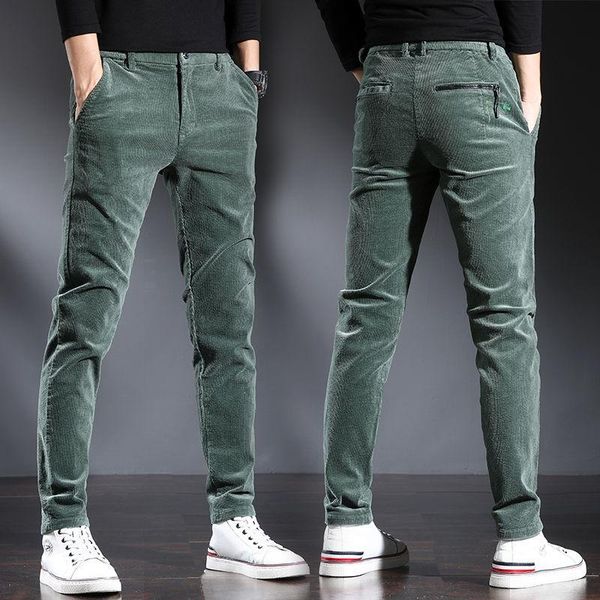 men's pants 2021 autumn winter high waist corduroy men business casual loose male straight leg thick trousers fashion e365, Black
men's pants 2021 autumn winter high waist corduroy men business casual loose male straight leg thick trousers fashion e365, Black