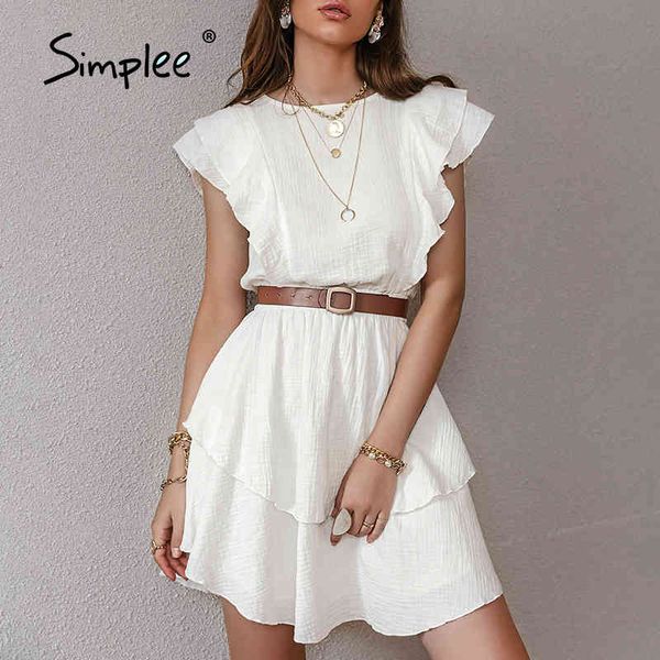 simplee white cotton female chic dresses fashion solid ruffled mid-length high-waist vestidos sleeveless summer women dress 2021 210322, Black;gray
simplee white cotton female chic dresses fashion solid ruffled mid-length high-waist vestidos sleeveless summer women dress 2021 210322, Black;gray