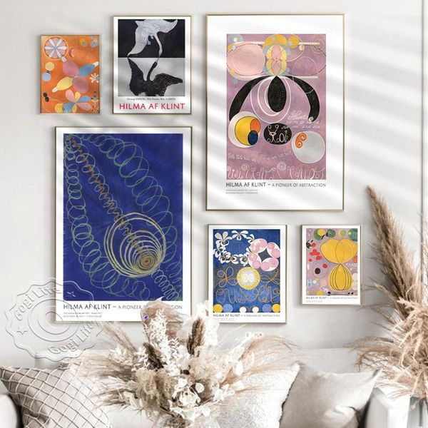 paintings hilma af klint abstract art exhibition museum poster, bohemian wall decor, scandinavian picture, home decor
paintings hilma af klint abstract art exhibition museum poster, bohemian wall decor, scandinavian picture, home decor