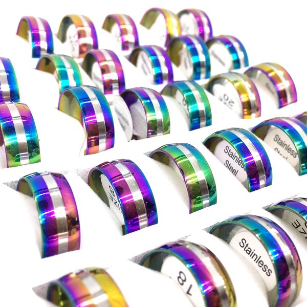 wholesale 36pcs men's women's stainless steel band ring fashion jewelry party favor gifts finger rings mix styles, Silver
wholesale 36pcs men's women's stainless steel band ring fashion jewelry party favor gifts finger rings mix styles, Silver