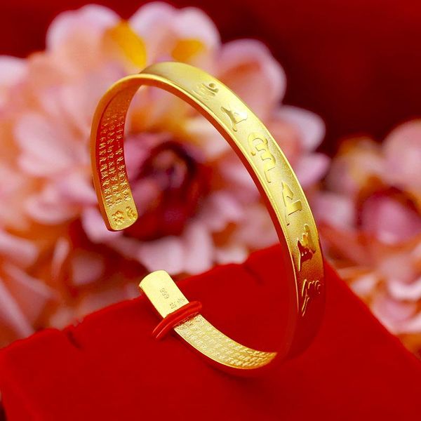 other bracelets fashion 14k gold bracelet for women wedding engagement jewelry retro statement 6-character mantra bangles fine, Golden;silver
other bracelets fashion 14k gold bracelet for women wedding engagement jewelry retro statement 6-character mantra bangles fine, Golden;silver