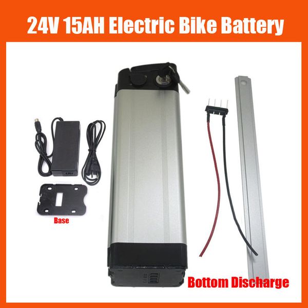 350w 24v 15ah lithium ebike battery 250w 24 v silver fish li ion electric bike batterie with bms 29.4v 3a charger bottom discharge
350w 24v 15ah lithium ebike battery 250w 24 v silver fish li ion electric bike batterie with bms 29.4v 3a charger bottom discharge