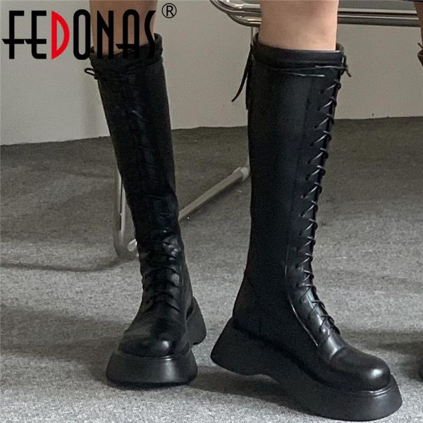 boots fedonas platforms motorcycle autumn winter women knee high fashion cool cross-tied back zipper shoes woman 2022, Black
boots fedonas platforms motorcycle autumn winter women knee high fashion cool cross-tied back zipper shoes woman 2022, Black