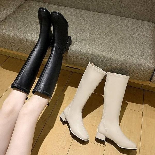 boots big size 34-43 winter fashion women thigh high long flat low heels knee soft leather square toe shoes, Black
boots big size 34-43 winter fashion women thigh high long flat low heels knee soft leather square toe shoes, Black