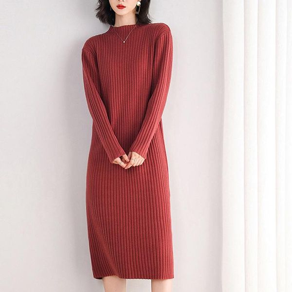 casual dresses sweater dress for women knee-length solid color o-neck pullover thick autumn and winter brief red pink black, Black;gray
casual dresses sweater dress for women knee-length solid color o-neck pullover thick autumn and winter brief red pink black, Black;gray
