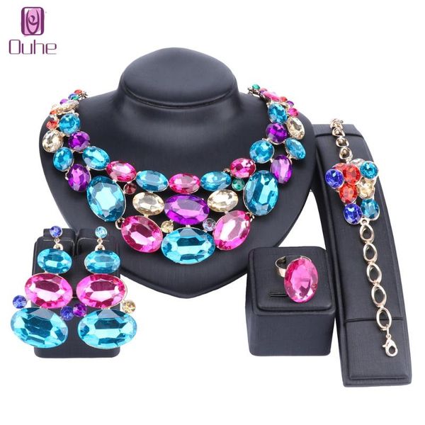 earrings & necklace fashion trendy nigerian wedding african beads jewelry sets crystal earring ring bangle party dubai set, Silver
earrings & necklace fashion trendy nigerian wedding african beads jewelry sets crystal earring ring bangle party dubai set, Silver
