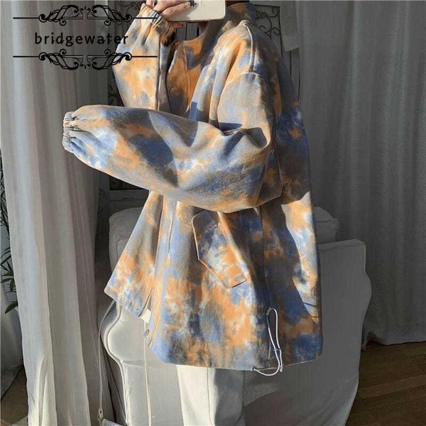 women's tie-dye jacket spring autumn loose fashion retro windbreaker korean hong kong style cargo baseball uniform jackets, Black;brown
women's tie-dye jacket spring autumn loose fashion retro windbreaker korean hong kong style cargo baseball uniform jackets, Black;brown