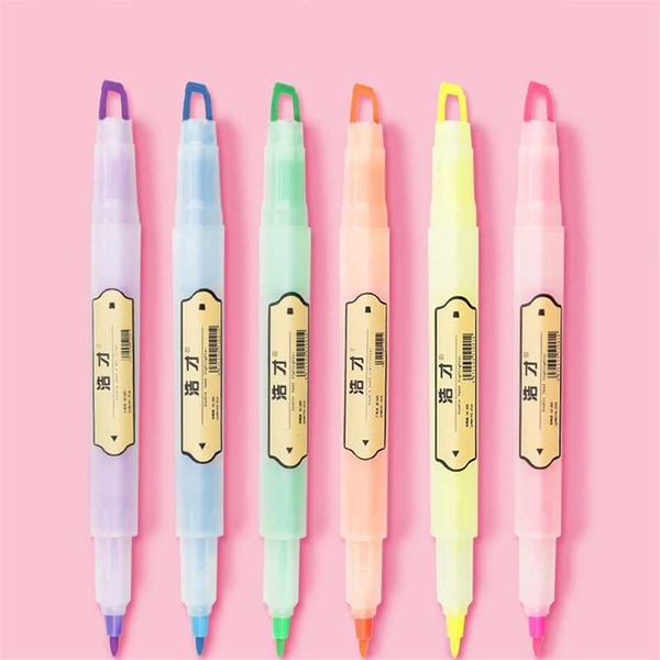 highlighters double-headed six-color highlighter pen single pack water-based multi-color marker student supplies art, Black;red
highlighters double-headed six-color highlighter pen single pack water-based multi-color marker student supplies art, Black;red
