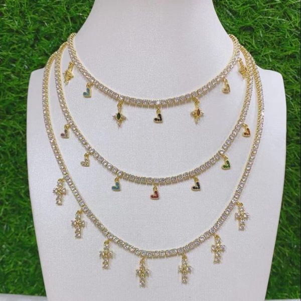 pendant necklaces 5pcs, mini cz heart pendants for women bijoux cross dainty gold multilayer choker necklace female jewelry gift, Silver
pendant necklaces 5pcs, mini cz heart pendants for women bijoux cross dainty gold multilayer choker necklace female jewelry gift, Silver