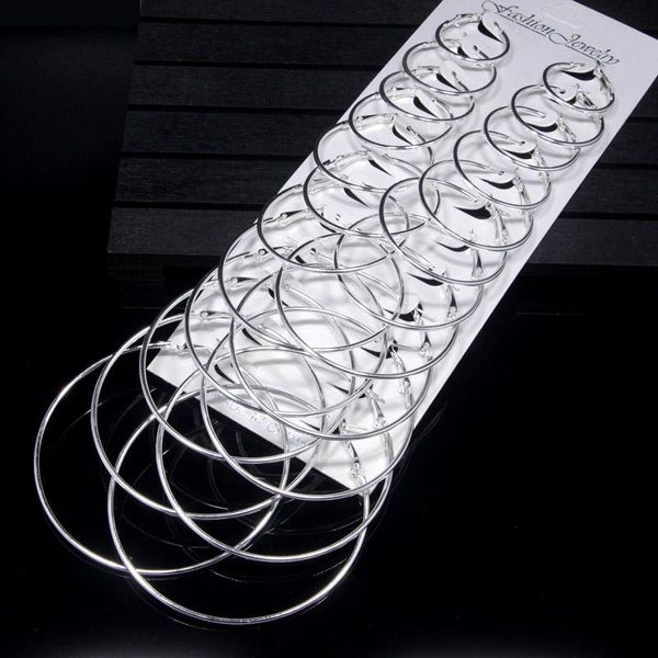 hoop & huggie 12 pair women circle earring set simple punk round earrings party jewelry gift maea99, Golden;silver
hoop & huggie 12 pair women circle earring set simple punk round earrings party jewelry gift maea99, Golden;silver