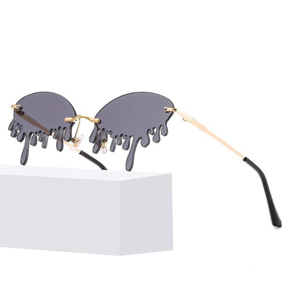 sunglasses 2021 personality tears men and women metal rimless tide trend funny glasses, White;black
sunglasses 2021 personality tears men and women metal rimless tide trend funny glasses, White;black
