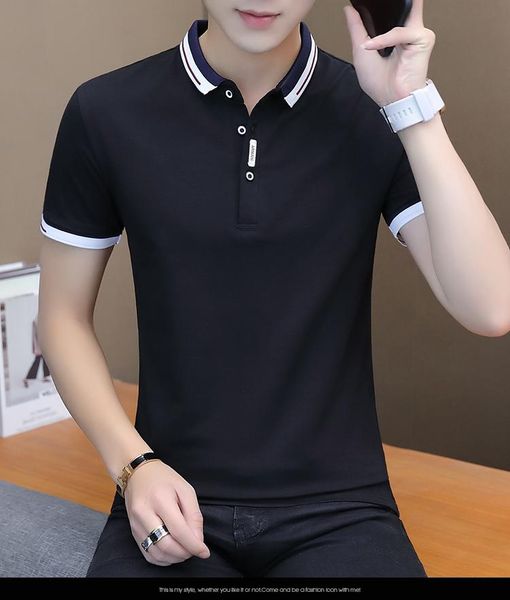men's polos browon 2021 summer casual shirt men short sleeve turn down collar slim fit sold color for plus size, White;black
men's polos browon 2021 summer casual shirt men short sleeve turn down collar slim fit sold color for plus size, White;black