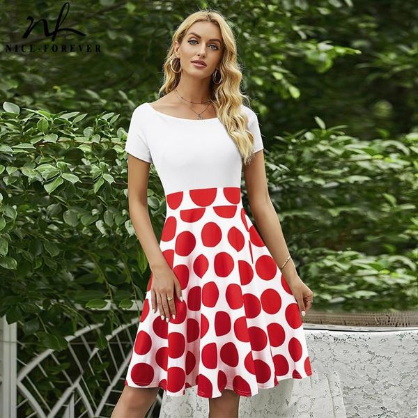 casual dresses nice-forever summer women vintage polka dots off shoulder party swing flare sundress btya015, Black;gray
casual dresses nice-forever summer women vintage polka dots off shoulder party swing flare sundress btya015, Black;gray