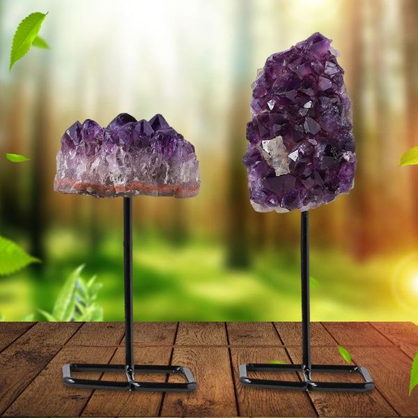 decorative objects & figurines amethyst healing crystals stone on metal stand unique handmade natural home decorations lucky degaussing
decorative objects & figurines amethyst healing crystals stone on metal stand unique handmade natural home decorations lucky degaussing