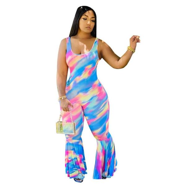 women's jumpsuits & rompers summer tie dye print womens jumpsuit 2021 streetwear gradient o neck sleeveless flare pants bodycon outfit, Black;white
women's jumpsuits & rompers summer tie dye print womens jumpsuit 2021 streetwear gradient o neck sleeveless flare pants bodycon outfit, Black;white