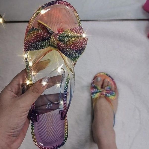 summer women's flip-flops fashion color diamond bowknot flip flops outer wear casual shoes slippers, Black
summer women's flip-flops fashion color diamond bowknot flip flops outer wear casual shoes slippers, Black