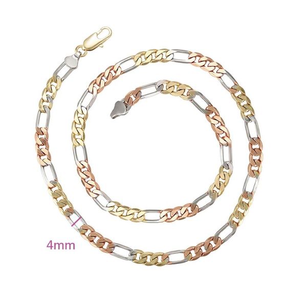 chains xp jewelry --( 50 cm x 4 / 6 mm ) 20 inch mix 3 gold color figaro 3:1 necklaces for men women fashion, Silver
chains xp jewelry --( 50 cm x 4 / 6 mm ) 20 inch mix 3 gold color figaro 3:1 necklaces for men women fashion, Silver