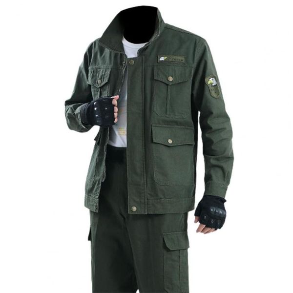 jogging clothing 2 pcs/set men plus size suit casual turn-down collar coat overalls dirt-proof wear resistant multi-pockets soft slim, Black;red
jogging clothing 2 pcs/set men plus size suit casual turn-down collar coat overalls dirt-proof wear resistant multi-pockets soft slim, Black;red