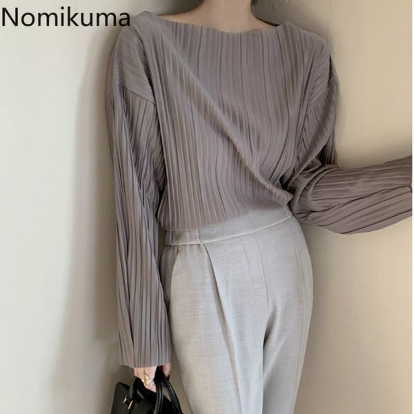 nomikuma korean chic shirts folds design long sleeve solid color elegant fashion all-match blouse women blusas mujer 3d356 210514, White
nomikuma korean chic shirts folds design long sleeve solid color elegant fashion all-match blouse women blusas mujer 3d356 210514, White