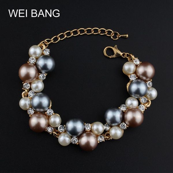 charm bracelets simulated pearl crystal rhinestones wedding jewelry accessories gift for women wholesale, Golden;silver
charm bracelets simulated pearl crystal rhinestones wedding jewelry accessories gift for women wholesale, Golden;silver