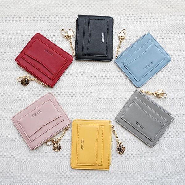 card holders luxury slim women small wallet and purse girls short leather zipper wallets ladies coin solid color, Brown;gray
card holders luxury slim women small wallet and purse girls short leather zipper wallets ladies coin solid color, Brown;gray