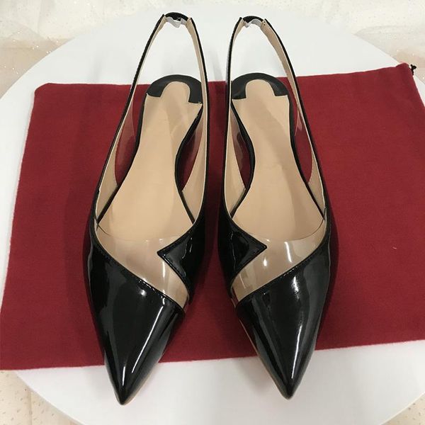 baotou sandals patent leather professional work shoes 2021 autumn fashion joker strap transparent flat slippers, Black
baotou sandals patent leather professional work shoes 2021 autumn fashion joker strap transparent flat slippers, Black