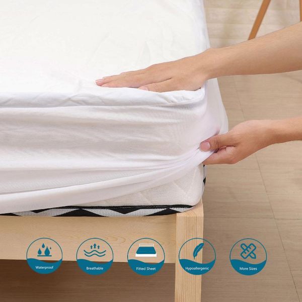 sheets & sets waterproof bed cover microfiber fitted sheet mattress protector breathable noiseless deep pocket sabanas cama 150
sheets & sets waterproof bed cover microfiber fitted sheet mattress protector breathable noiseless deep pocket sabanas cama 150