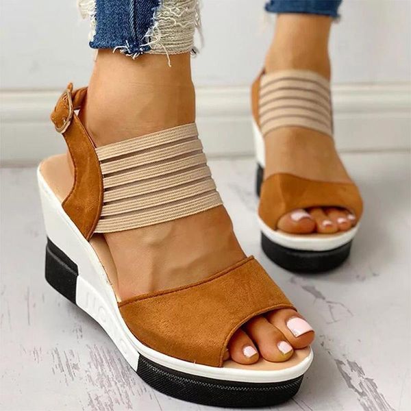 women sandals shoes summer wedges high heels fashion ladies peep toe buckle strap stretch fabric ankle female dress, Black
women sandals shoes summer wedges high heels fashion ladies peep toe buckle strap stretch fabric ankle female dress, Black