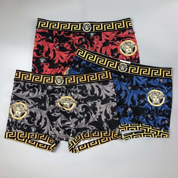 fashion brand men's head breathable ice underwear slim boxer shorts, Black;white
fashion brand men's head breathable ice underwear slim boxer shorts, Black;white