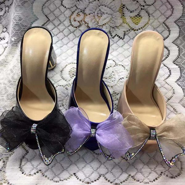 slippers bow-knot women crystal slides high heels sandalias mujer summer de verano para large size buty damskie, Black
slippers bow-knot women crystal slides high heels sandalias mujer summer de verano para large size buty damskie, Black