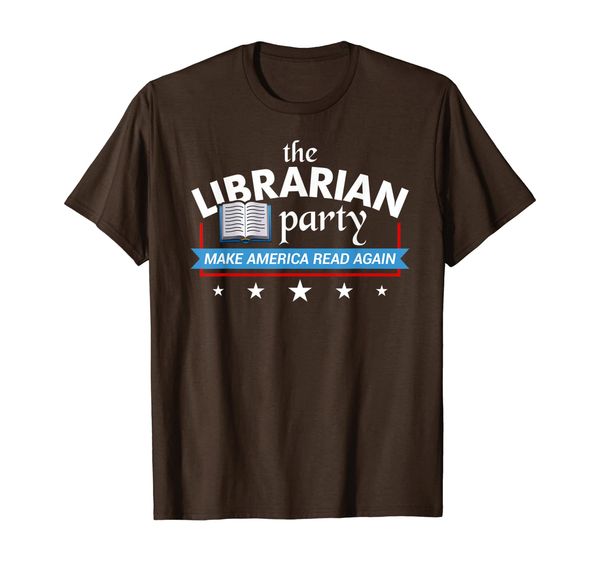 the librarian party make america read again t-shirt, White;black
the librarian party make america read again t-shirt, White;black