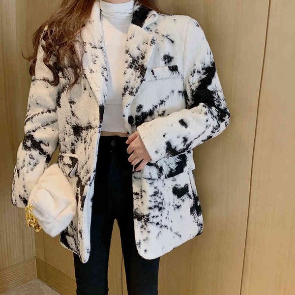 suits elegant korean tie dye suit vintage long sleeve blazer -autumn femimim blazers 2ukm, White;black
suits elegant korean tie dye suit vintage long sleeve blazer -autumn femimim blazers 2ukm, White;black