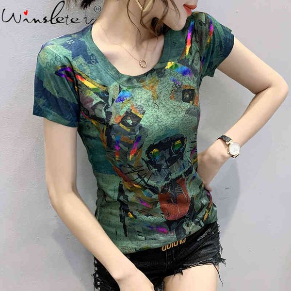 women's t-shirt summer european clothes t-shirt print dog gold blocking fashion women short sleeve bottoming shirt tees 2021, White
women's t-shirt summer european clothes t-shirt print dog gold blocking fashion women short sleeve bottoming shirt tees 2021, White