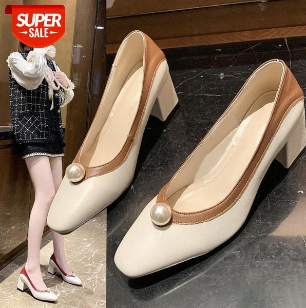 french retro color matching pearl thick heel single shoes women square head shallow mouth elegant high heels #ec2j, Black
french retro color matching pearl thick heel single shoes women square head shallow mouth elegant high heels #ec2j, Black