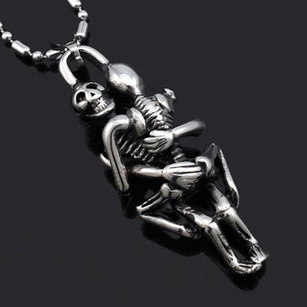 rvs dubbele schedel hanger ketting kruis mannen mode wilde zwarte sieraden nieuwe collectie, Silver
rvs dubbele schedel hanger ketting kruis mannen mode wilde zwarte sieraden nieuwe collectie, Silver