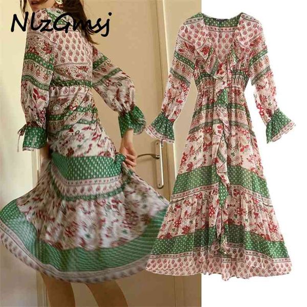 fashion women flowers print chiffon dress long sleeve ladies boho style 210628, Black;gray
fashion women flowers print chiffon dress long sleeve ladies boho style 210628, Black;gray