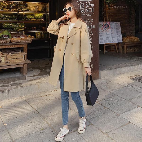 women's trench coats windbreaker long, small, coat spring and autumn 2021 korean hepburn wear, Tan;black
women's trench coats windbreaker long, small, coat spring and autumn 2021 korean hepburn wear, Tan;black