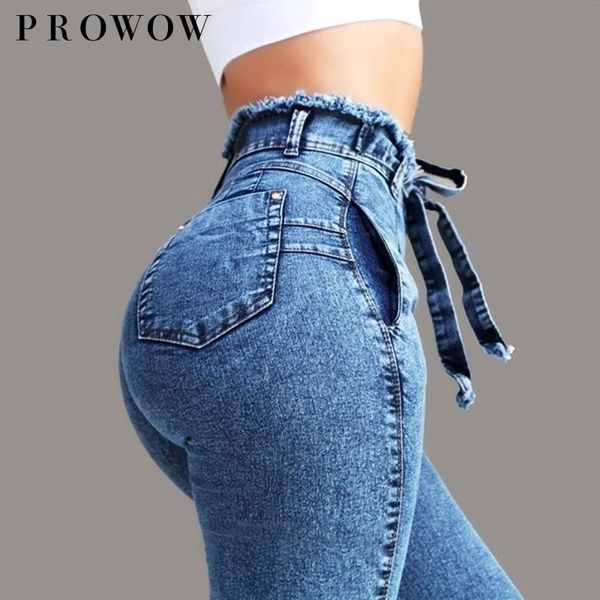 women's jeans prowow women bandage high waist slim blue gray vintage denim pants burr belt plus size female casual trousers
women's jeans prowow women bandage high waist slim blue gray vintage denim pants burr belt plus size female casual trousers