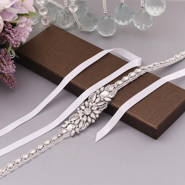 wedding sashes s385 bridal rhinestone belt silver applique dress accessories women belts for dresses women's fashion, White
wedding sashes s385 bridal rhinestone belt silver applique dress accessories women belts for dresses women's fashion, White