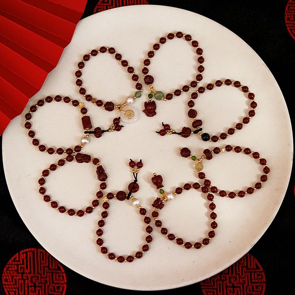 natural freshwater pearls hand carved cinnabar women men couple bracelet dark red brave troops lucky bracelets on hand ybr216, Black
natural freshwater pearls hand carved cinnabar women men couple bracelet dark red brave troops lucky bracelets on hand ybr216, Black