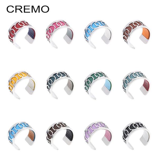 wedding rings cremo adjustable french women's ring gift cuff stainless steel open interchangeable leather bague female jewelry, Slivery;golden
wedding rings cremo adjustable french women's ring gift cuff stainless steel open interchangeable leather bague female jewelry, Slivery;golden